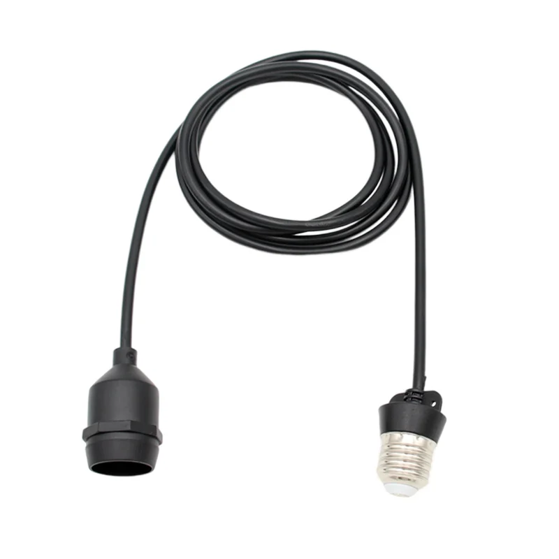 E27 Lamp Base to E27 Waterproof Lamp Holder Screw Socket With Extension Cord for Outdoor Lighting