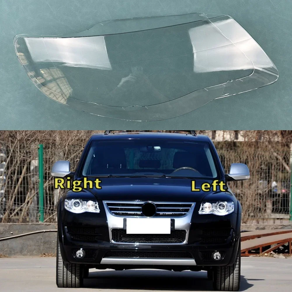 

For Volkswagen VW Touareg 2007 2008 2009 2010 Car Accessories Headlamps Transparent Lampshades Lamp Shell Headlights Lens Cover