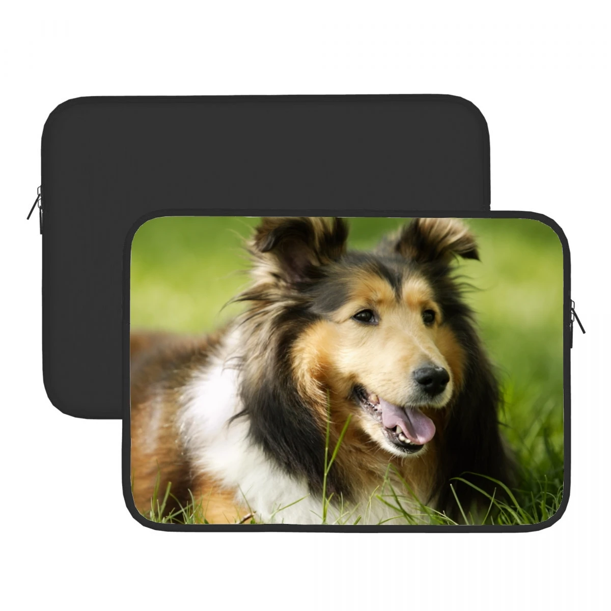 Rough Collie Laptop Bag Printed Pattern Fashion Ultra-thin Shockproof Portable Tablet Sleeve Bag Laptop Bag