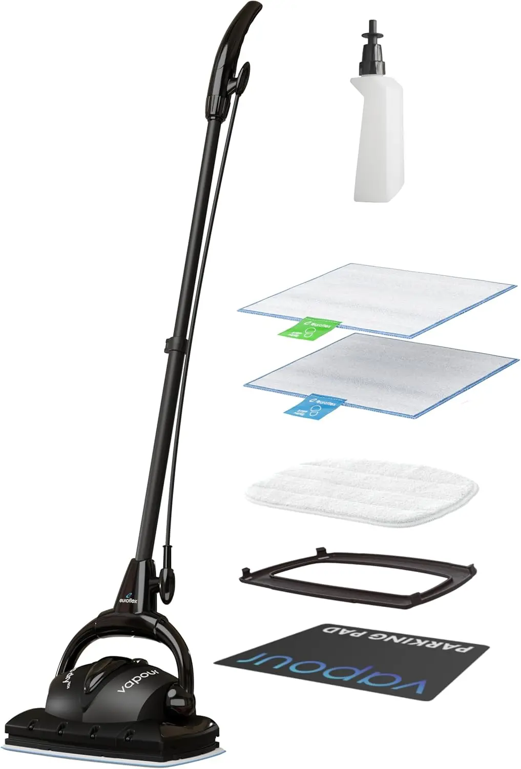 

Premium Steam Mop 9-Piece Set: Ultra Dry Steam, Kills 99.9% Germs, 295°F & 50 PSI, 5-Year Warranty