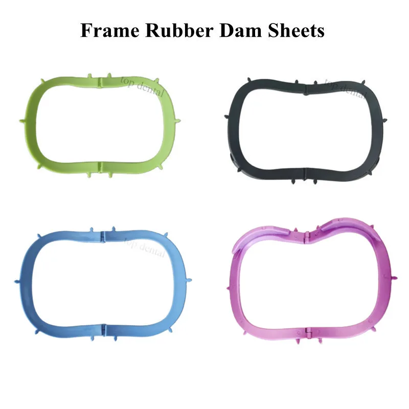 

4Pcs Dental Frame Rubber Dam Sheets Carbon Fibre Contrast Foldable Mouth Opener