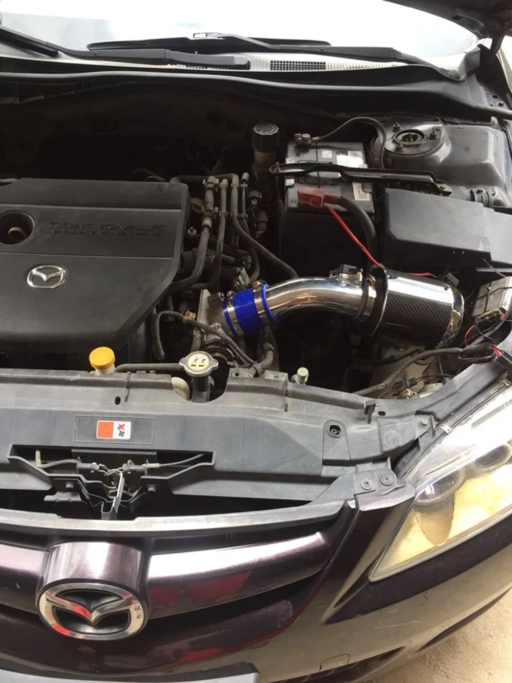 new Car Intake Kit High Flow Air Filter With Cold Air Intake Pipe For Mazda 3 Mazda 6 Axela Aluminum Pipe MC20S04