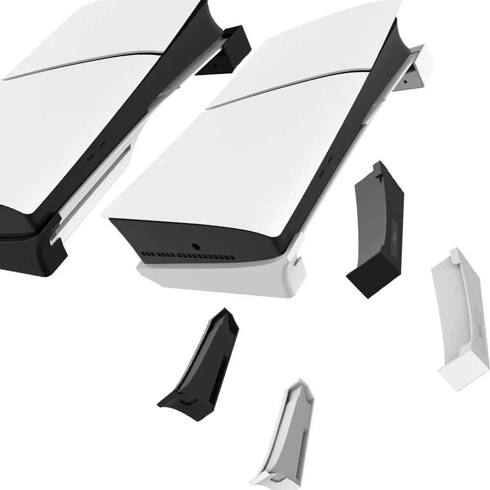 

for PS5 Slim Game Console Horizontal Stand for PS5 Slim Editions Base Holder Black White