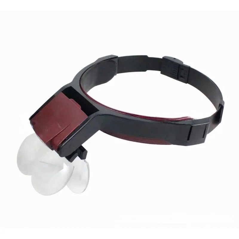 LED Headband Magnifier With Detachable Light Source 1.7X 2X 2.5X 4.5X Adjustable Angles Magnification Tools Magnifying Glass