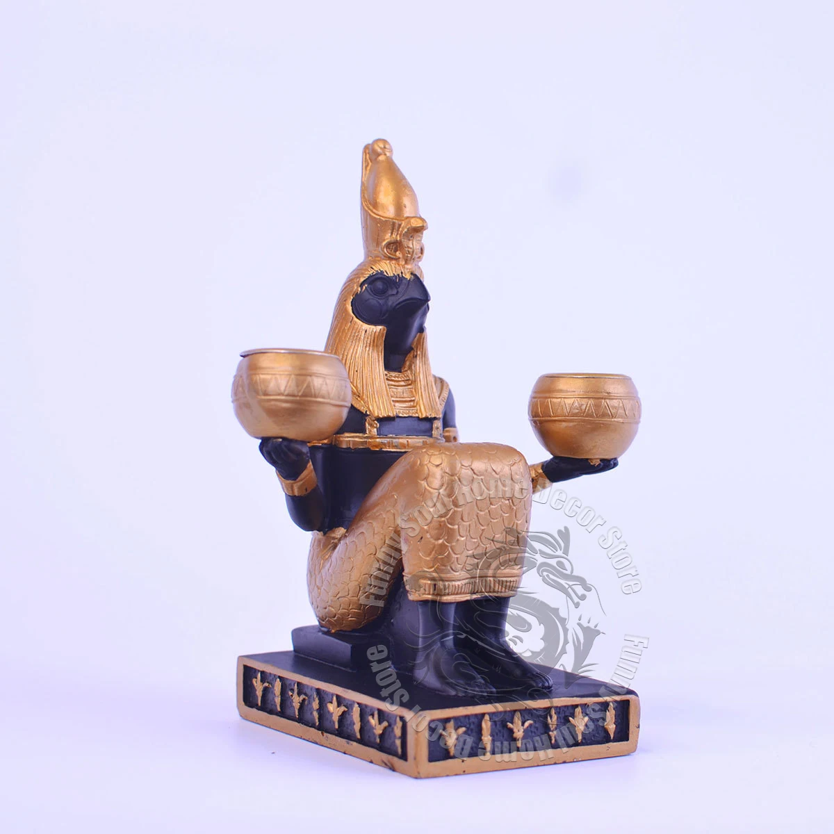 The Egyptian Pharaoh Eagle Double Candlestick Fashionable  home products candlestick ornaments decorations resin handicraft