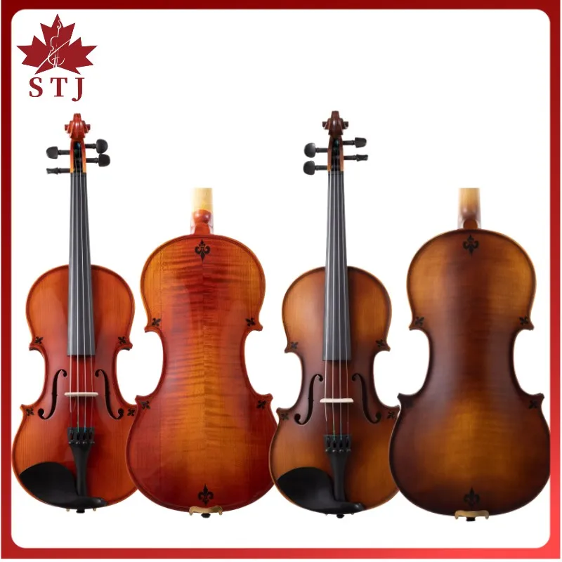 Good violin 4/4 3/4 1/2 Flower shape violin SONG Maestro Spruce wood panel Maple backboard fiddler Retro color violin parts