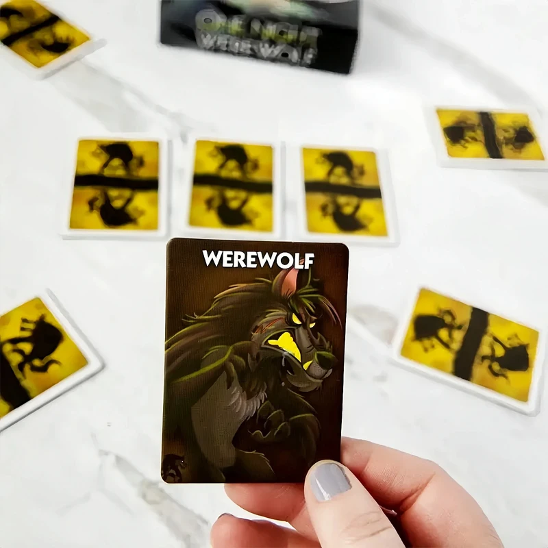 One Night Ultimate Werewolf Strategy Board Game Fun Paper Experience Bonus Roles Edition Deck for Home Party Playing Cards