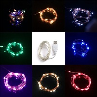 2M USB LED String Light Waterproof LED Copper Wire String Holiday Outdoor Fairy Lights For Christmas Party Wedding Decoration