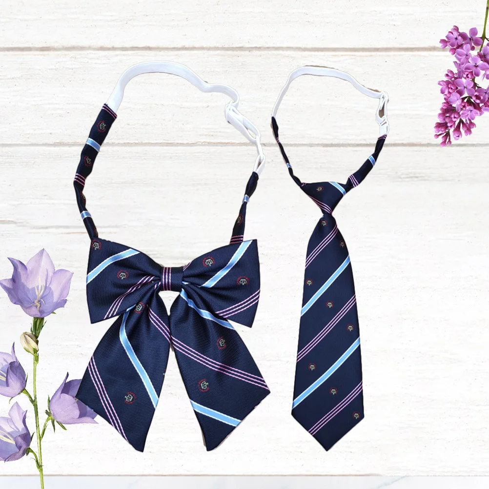 2 قطعة ربطة العنق تأثيري مجموعة الإبداعية اليابانية Jk موحدة شريط نمط زي حفلة الكرتون التعادل تأثيري التبعي #1