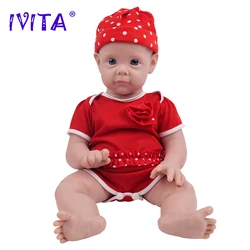 IVITA WG1583 19.68inch 4.29kg 100% Full Body Silicone Reborn Baby Doll Realistic Girl Unpainted Dolls DIY Blank Children Toys