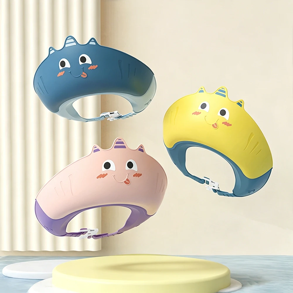 Children's Waterproof Shower Shampoo Cap for Kids Ear and Eye Safe Protection Children Waterproof Shower Shampoos Hat