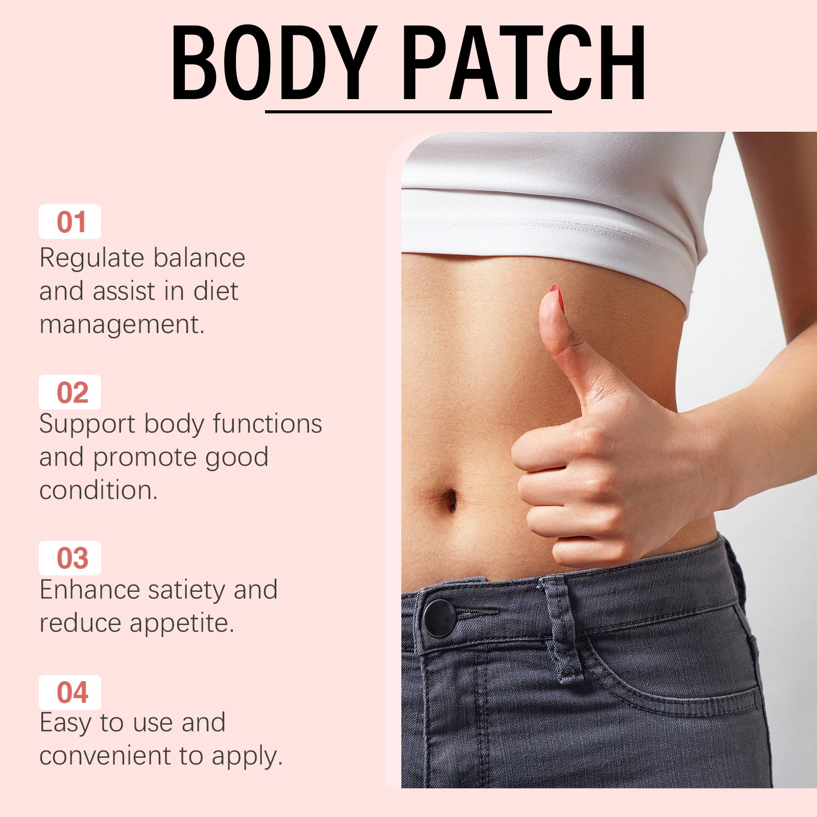 Plant‑based Body Care Patches Gentle Comfort Skin Care Sticker For Body Outline Daily External Body Nourishing Patches