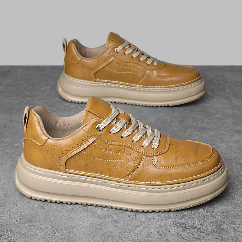 

Новые весенние мужские повседневные массивные кроссовки, оксфорды из спилка, модная обувь на толстой подошве, мужская уличная модная удобная обувь