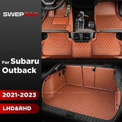 For Subaru Outback 2023 2022 2021 Car floor mats Foot Pads 3D Car Trunk Mat Cargo Liner Carpet Accessories