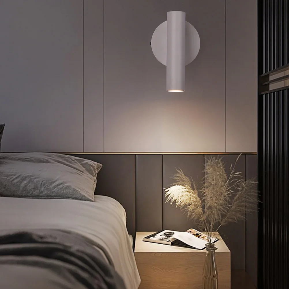 

1Set Reading Wall Lamp Modern Simple Style One-Head Bedside Wall-Mounted Room Background Fill-in Light Ornament