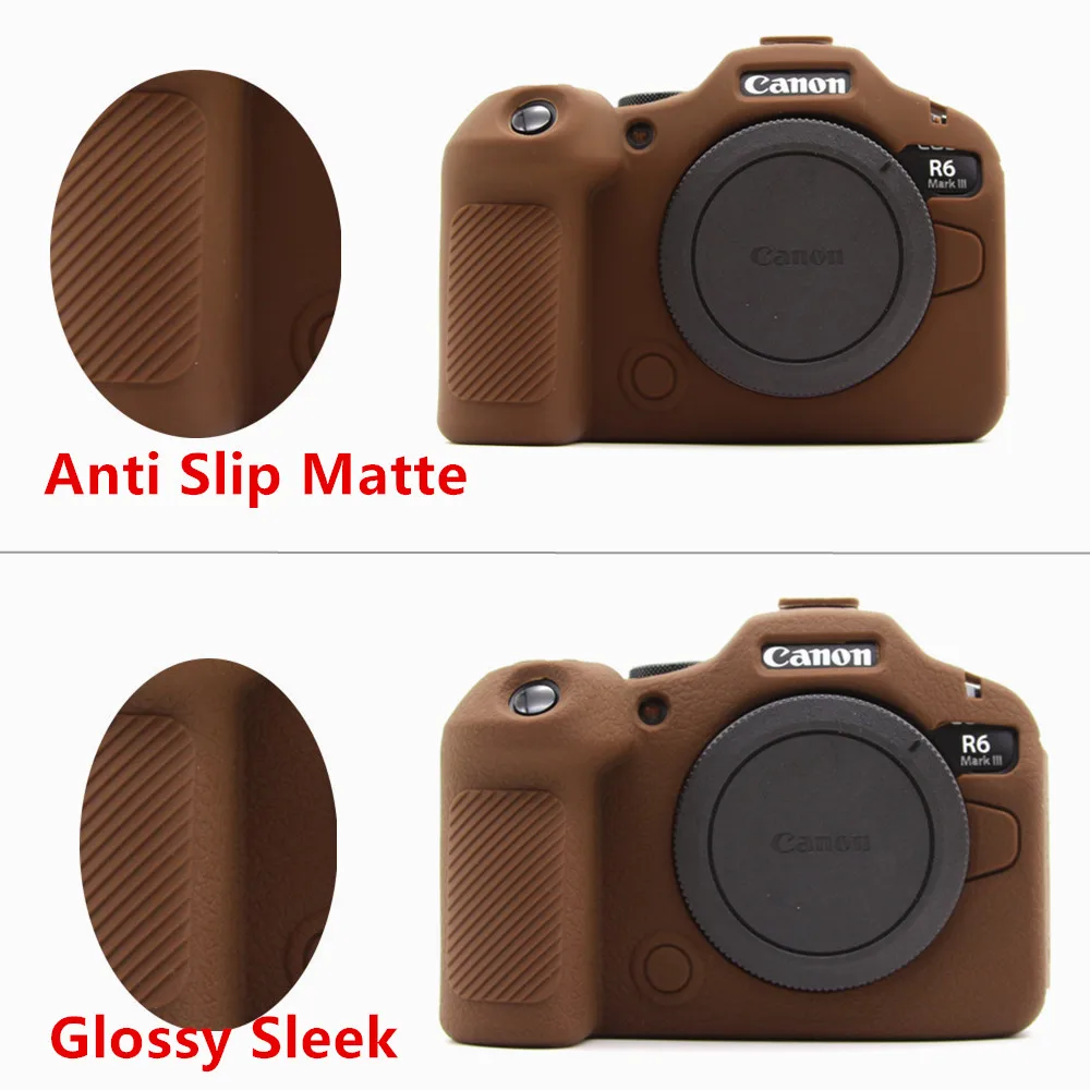 R6III Rubber Silicone Case Body Cover Soft Protector Frame Skin for Canon EOS R6 Mark III, R6 III, R6M3 Camera
