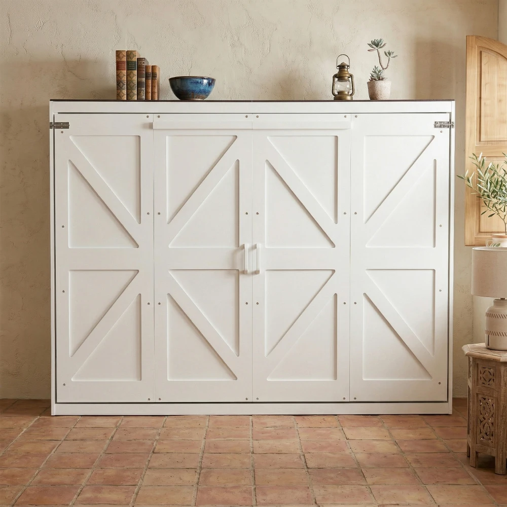 

Раскладная кровать-трансформер Queen Size с USB-портом, белая