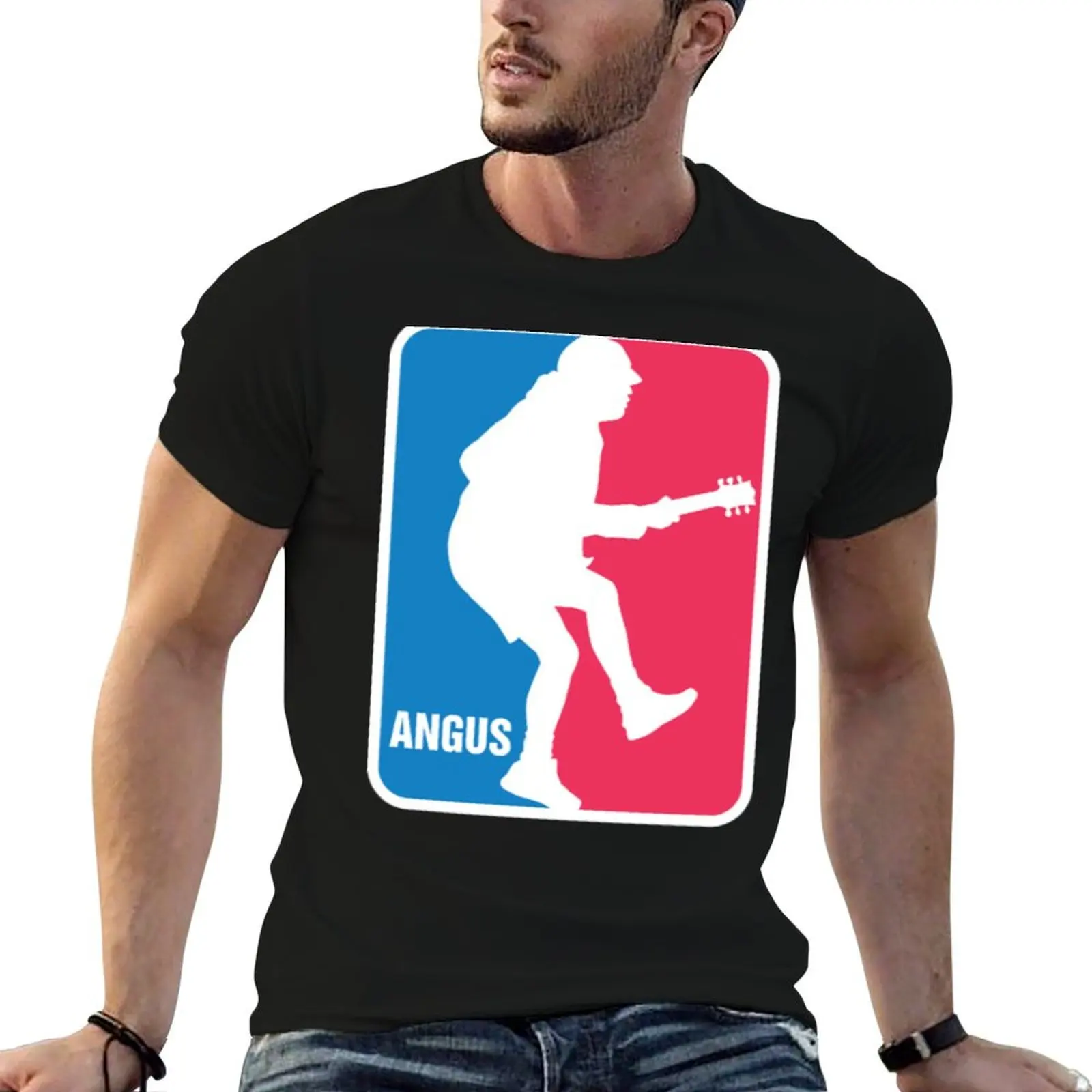 

luxury graphic high T-Shirt Angus man t shirt t Young man brand Young quality shirts Sport Logo Angus