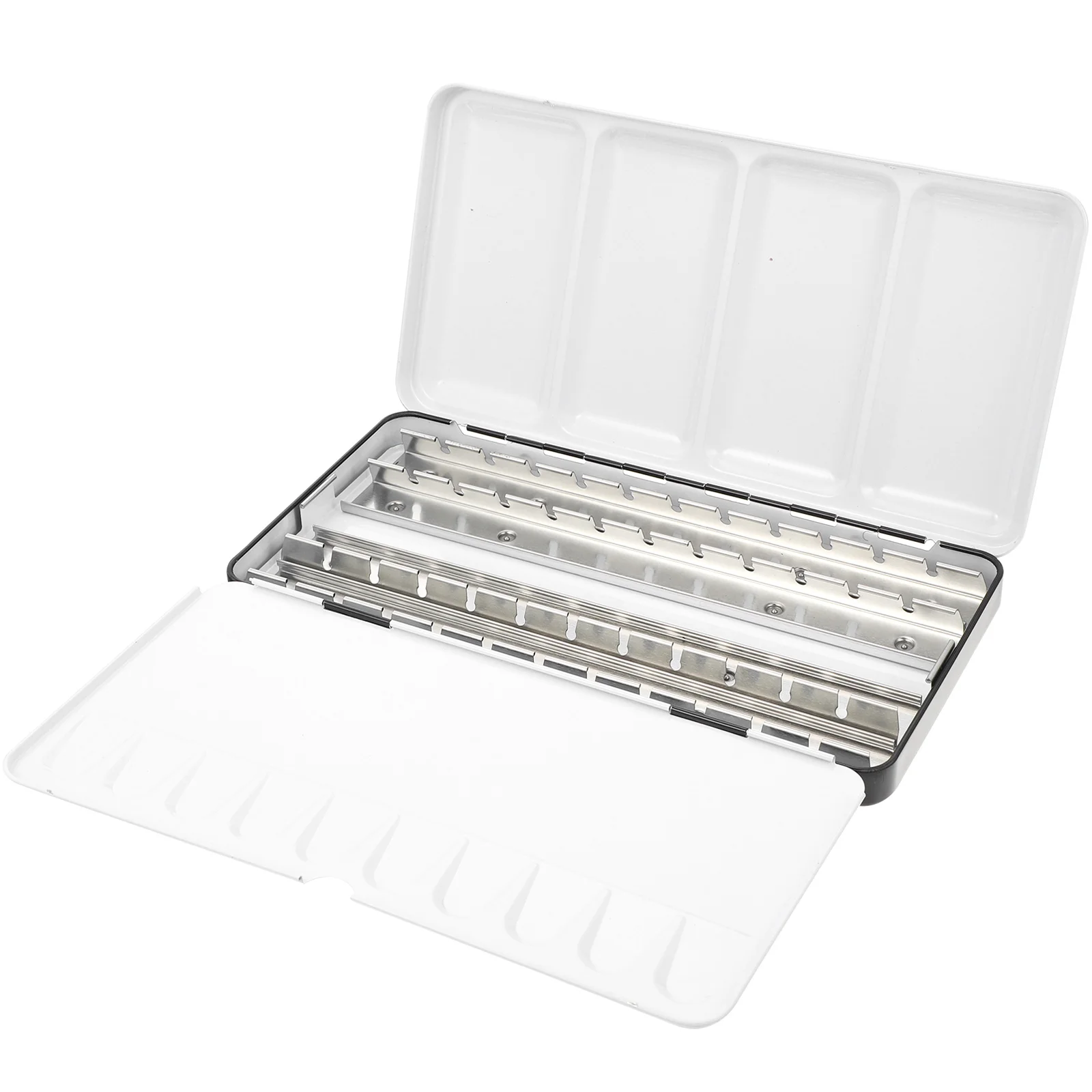 

Empty Iron Box Watercolor Solid Pigment Subpackage Storage Box Paint Case (Iron Box for 48 Colors Pigment)