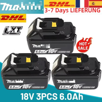 Makita Original 18V 6.0Ah Rechargeable Battery, Suitable for Makita BL1840 BL1830 BL1830B BL1830B BL1850B Electric Tool Battery