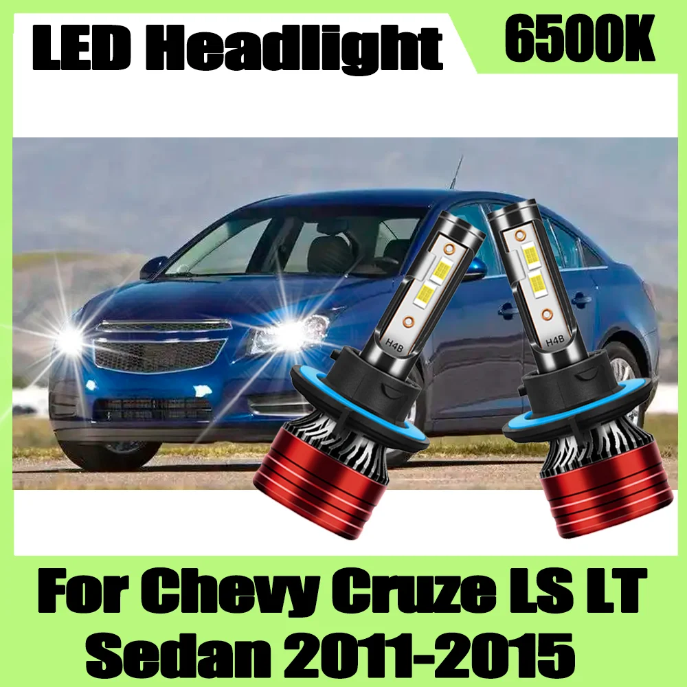 

2X Canbus Error High Lumens Лампы Автоматические фонари Светодиодные яркие обновленные фары 120 Вт 6500K для Chevy Cruze LS LT Sedan 2011-2015