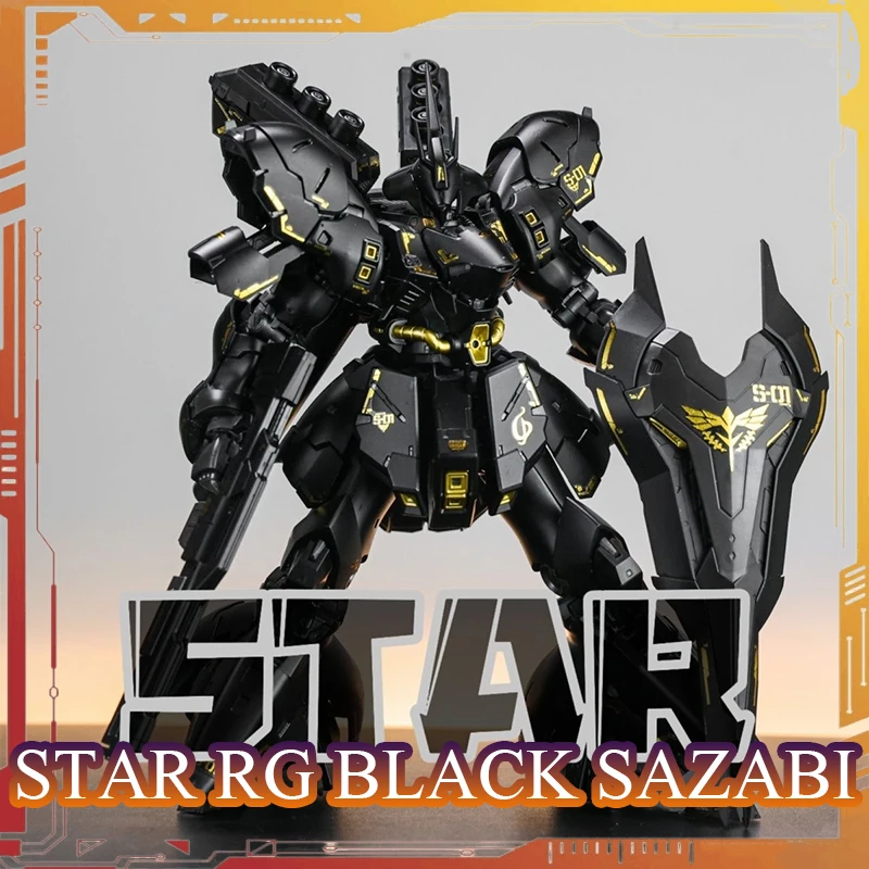 Star KO RG Sazabi Mat Black Ver. Action Figure 1/144 Schaal Assembly Model Kit Plastic Kinderspeelgoed UC Anime Figuren Verjaardagscadeau