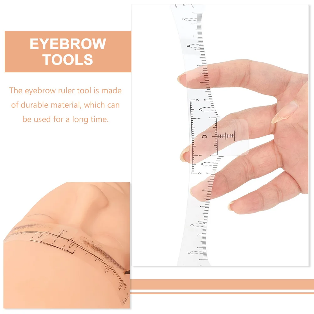 100 Stuks Wegwerp Stencil Kit Meten Wenkbrauw Heerser Voor Vrouwen Brow Shaping Tool Positionering Wenkbrauw Lijn Makeup Tools Tattoo
