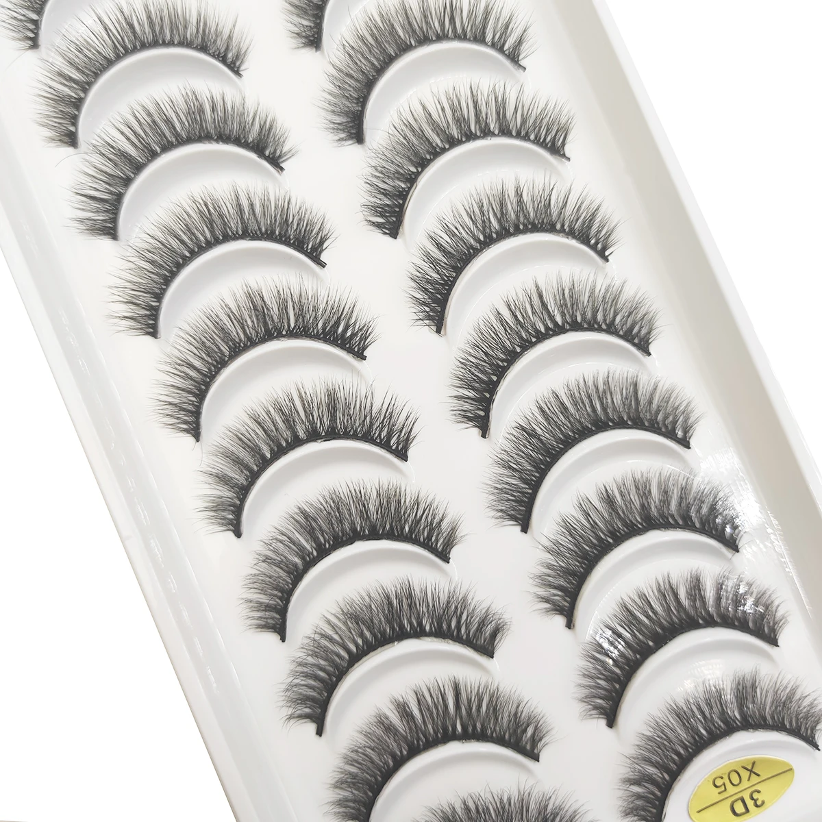 10 Paar 3d Natuurlijke Nertswimpers Korte Valse Wimpers Rommelige Zachte Wimpers Make-Up Faux Cils Maquiagem Cilios H13