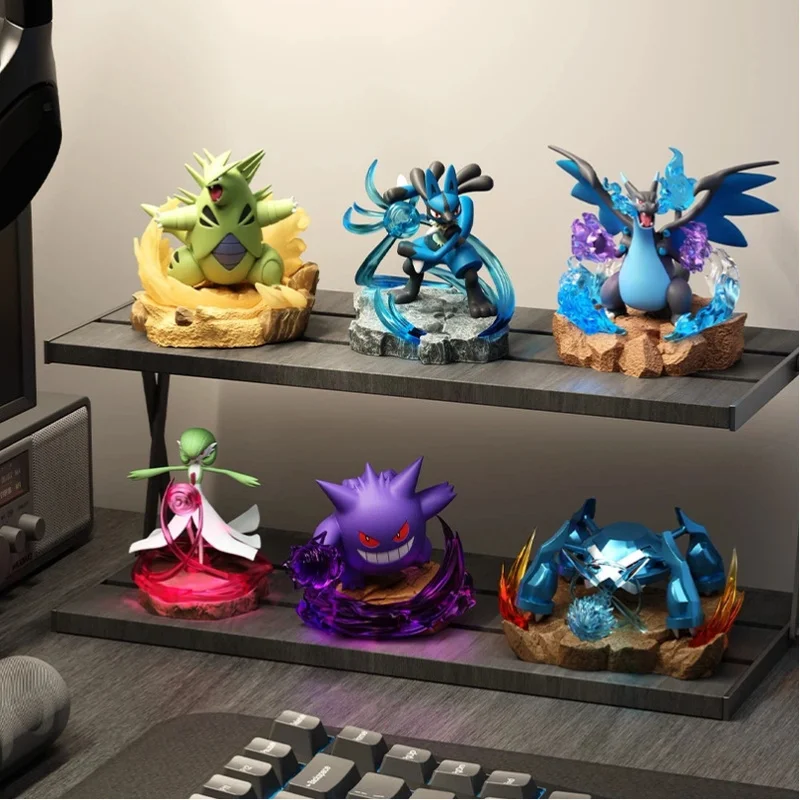 

PokéMon Series Action Figure Full Power Battle Mini Scene Decoration Gengar Trendy Toy Room Decoraction Festival Gift For Fans