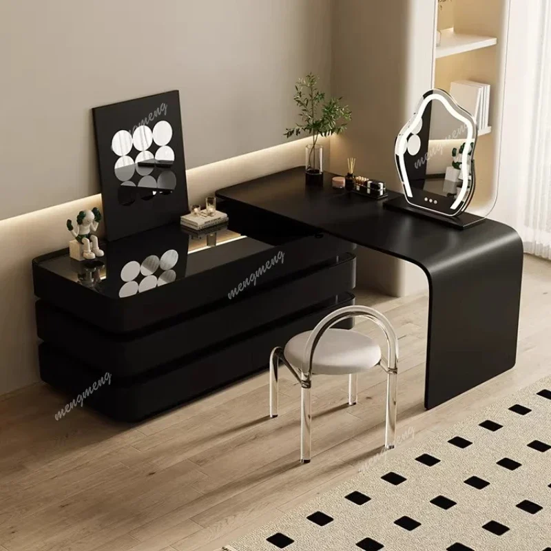 C139 solid wood multi-functional Makeup vanity Modern bedroom luxury design illuminated makeup dressing table schminktisch furni