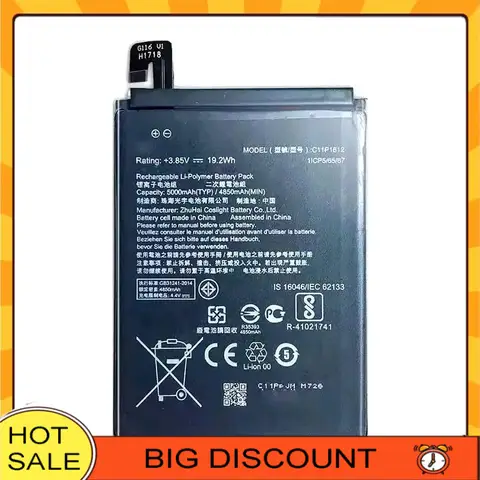 For Asus Zenfone 3 Zoom , S ZE553KL C11P1612 Mobile Phone Battery 4850Mah Safe Durable