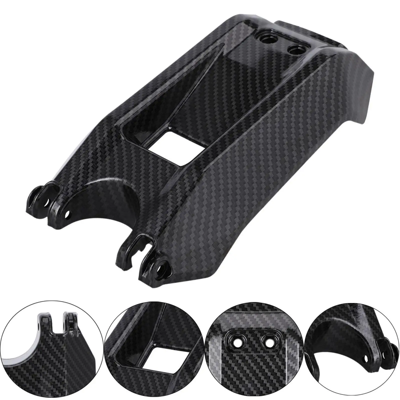 Battery Cover Replacement Fender Carbon Fiber Sturdy Motorbike Battery Cover