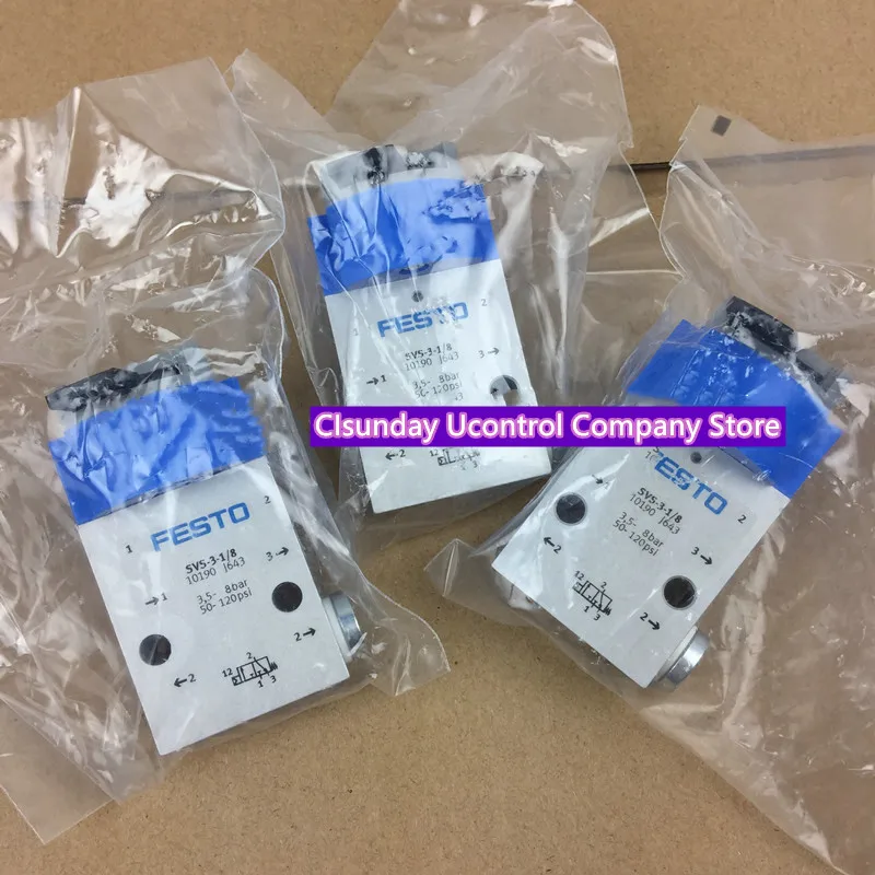 

New Original FESTO Basic Valve SVS-3-1/8 10190 SVS-4-1/8 10192 SVOS-3-1/8 10191