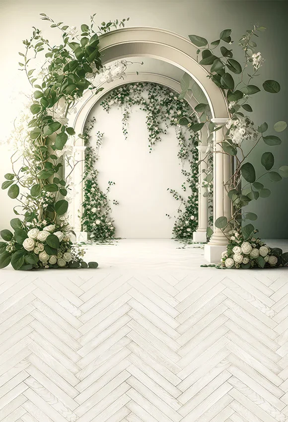 Mehofond การถ่ายภาพพื้นหลังโค้งดอกไม้ในร่มผ้าม่านหน้าต่างวันเกิดงานแต่งงานคุณแม่ฉากหลังของตกแต่งภาพ