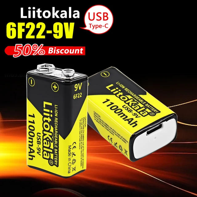 4-32 szt. Akumulator 9V 1100mAh litowo-jonowy akumulator typu cc 6 f22 do helikopter RC modelu wykrywacz metalu mikrofon