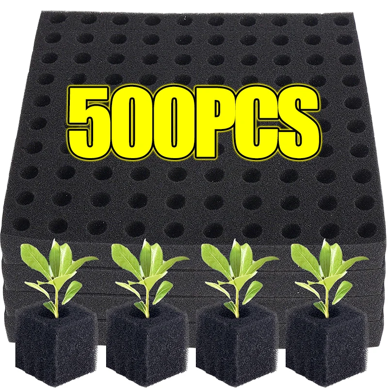 500/100 قطعة المربعات الإسفنج للزراعة المائية المائية الإسفنج أداة زرع المنزلية الدفيئة المائية الإسفنج مربع الإسفنج #1