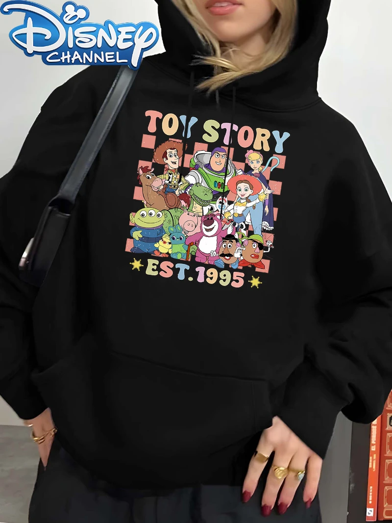 

Potdemiel Disney Official Hooded Sweatshirt Soft Casual Pullover All-Season Comfort Machine Washable Cozy Fall Winter