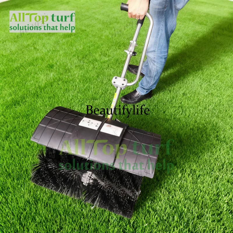 Hand Held Power Broom Sand And Rubber Brushing Filling Brush For Artificial Grass(52CC Engine)