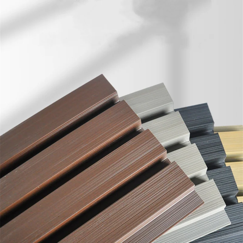 custom.WPC Wall Panel 3d Ceiling Cover Outdoor WPC Fluted Wall External Decorative Exterior Wall Panel WPC Facade Cladding