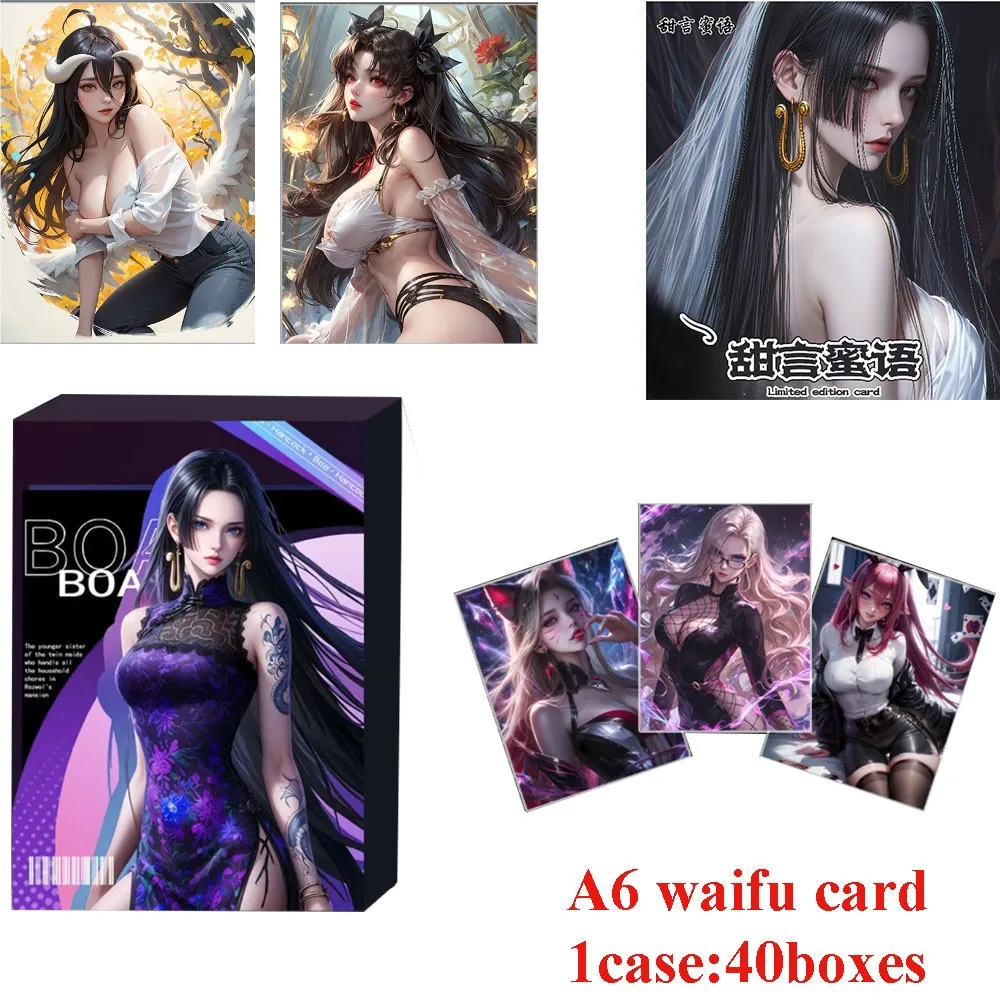 New Sweet Talk A6 Goddess Story Waifu Collection Card Anime Girl Party Bikini Uniform Limited Edition Colletion Kids Toy Gifts