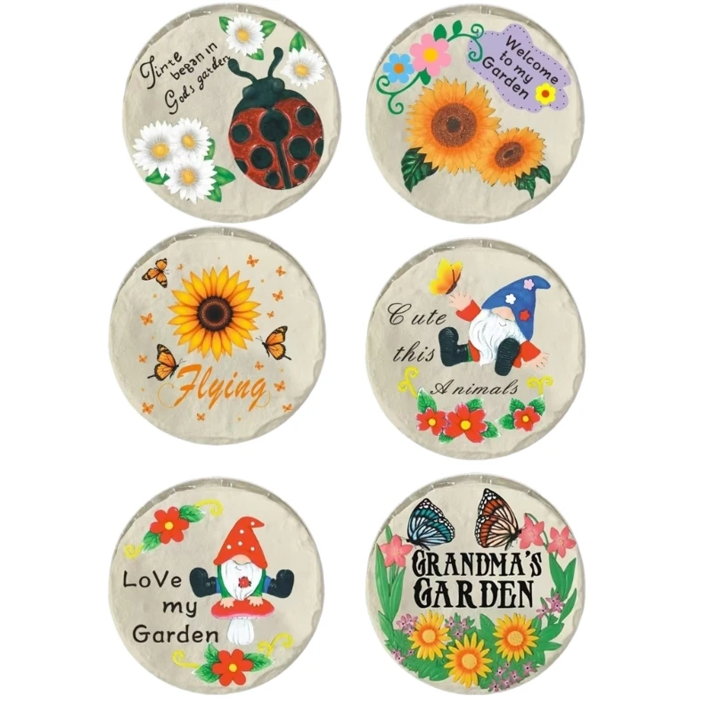 

Weatherproof Decorative Resin Stepping Stone Footstep For Outdoor Garden Lawn Pathways Terraces Backyard And Yard 37JD