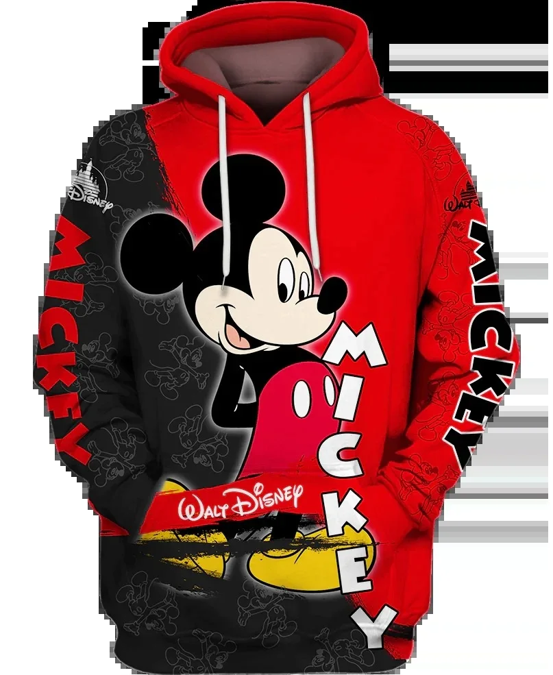 

Disney Spring and Autumn Children's HELLO KITTY Hoodie Cartoon Pullover Mickey Pattern Unisex Casual Hoodie Street Harajuku Jack