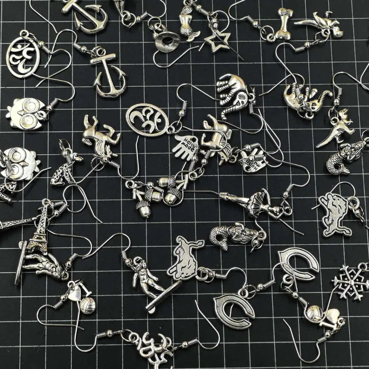 20 Styles Earrings Fashion Punk Drop Earrings Simple Cool Cute Jewelry Custom Handmade Girls Cross Animal For Women view 3