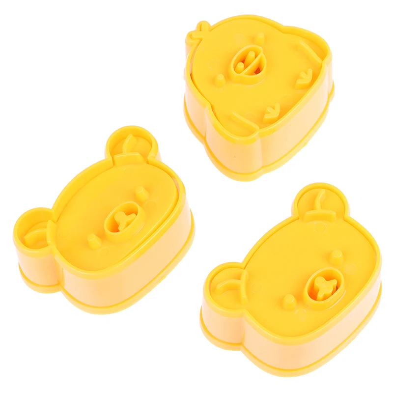 

Crust Cookie Cutter Baking Pastry Tools 3Pcs/Set Cute Bear Sandwich Mold Bread Cake Biscuit Embossing Device