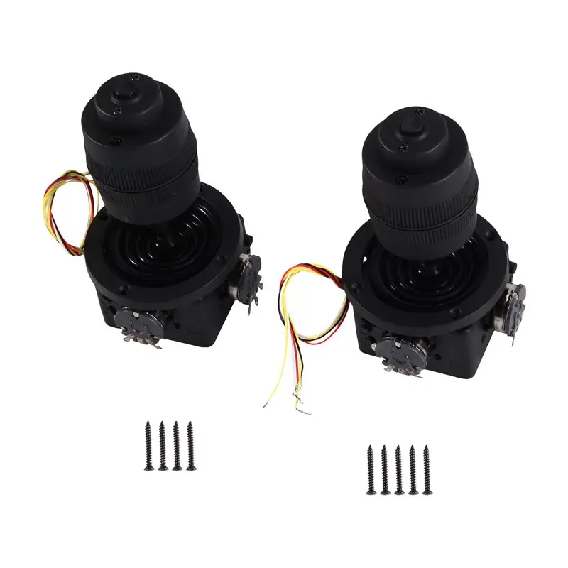 ABJI-Momentary Button, JH-D400X-R2, 4 Axis Joystick Potentiometer For Home-Brewed USB Mouse Device, Manually Calibrate, 2PCS