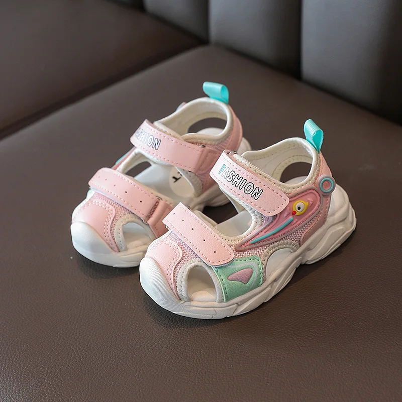 2026 Sommer Mädchen Kinder Sandalen Weiche Bequeme Geschlossene Zehen-Schutzsandalen, Cartoon Bunte Süße Schuhe Kinder Sommer Jungen Mädchen