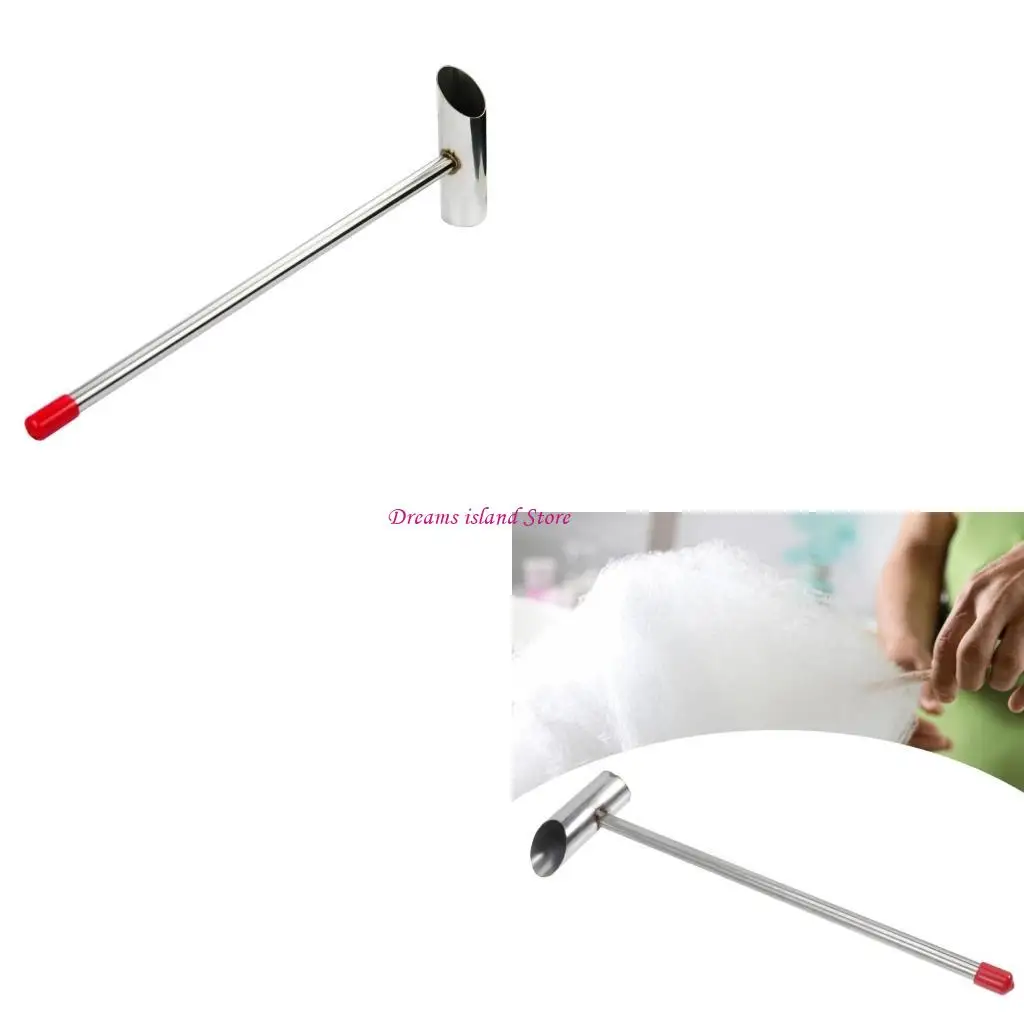 

Candyfloss Sugar Measuring Spoon in Stainless Steel for Easily Candy Creation at Homes or Event, Easy to Wash HX6C