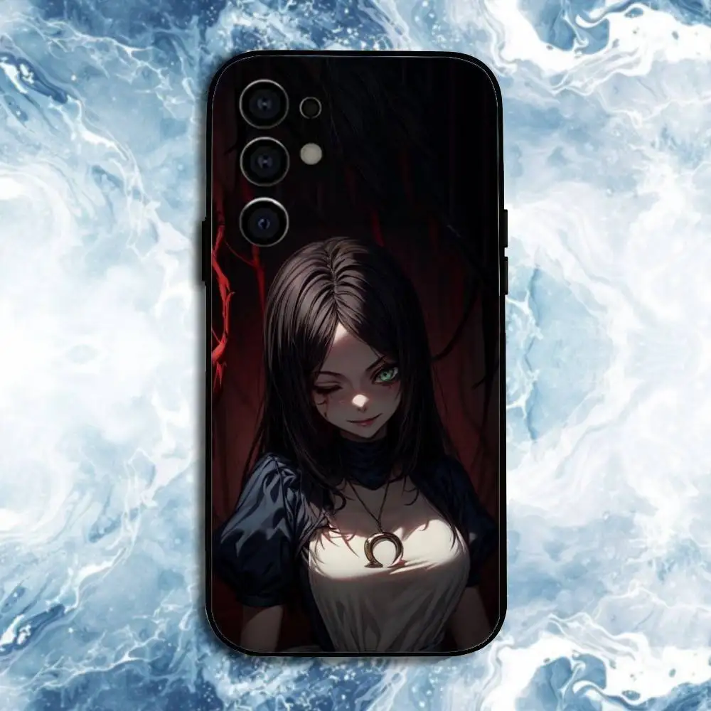 Etui na telefon Alice Madness Returns dla Samsung S25, S24, S23, S22, S21, S20, Plus, Fe, Lite, inne modele, czarne etui