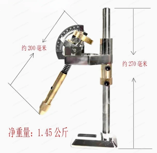 Lapidary Machine Gem Faceting Machine Gemstone Jade Angle Flat milling Polishing Machine Adjustable with dops 96 72 64 32 scale