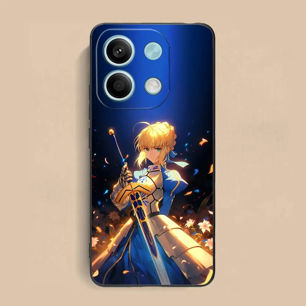 حافظة لهاتف Xiaomi Redmi Note 14 13 12 11 10 9 S A Pro Plus Lite 5G للهواتف المحمولة السوداء الهاتف الذكي الجميل #6